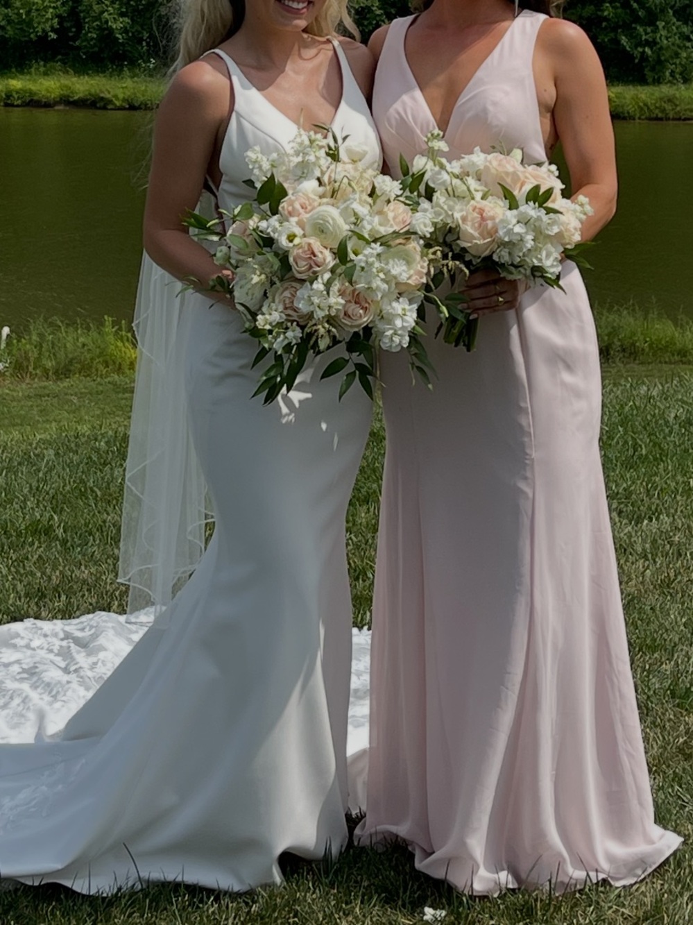 Azazie Blush Bridesmaid Dress